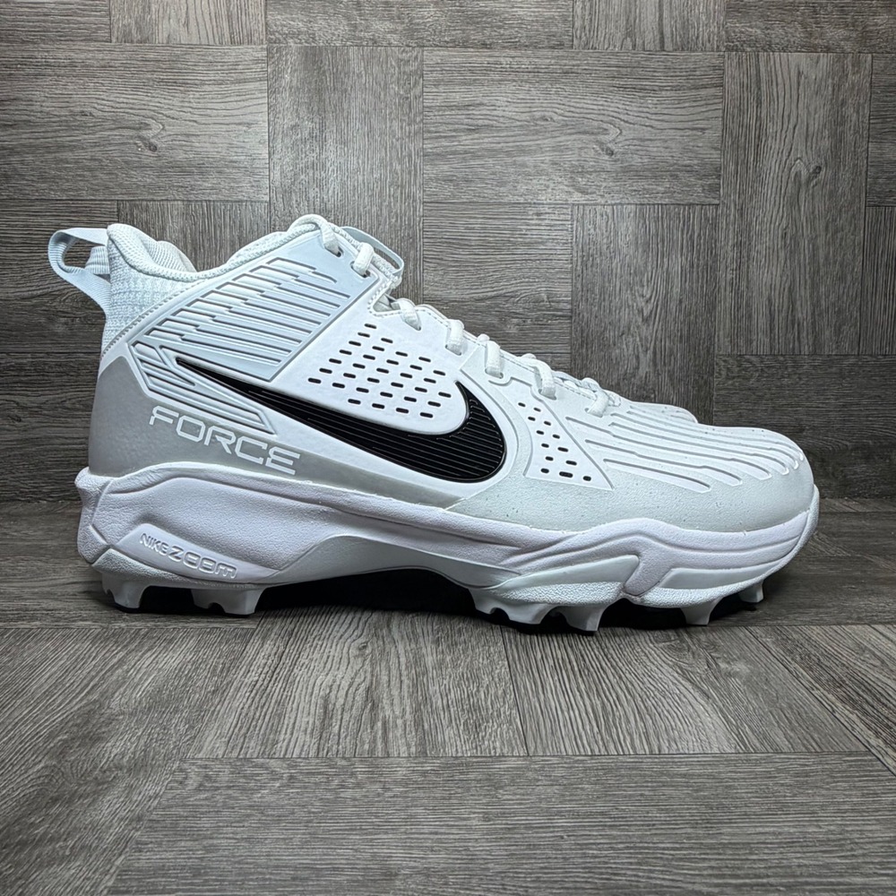 Nike Force Zoom Savage 3 Pro Mens Size 15 White Football Cleats NEW FJ8163-105